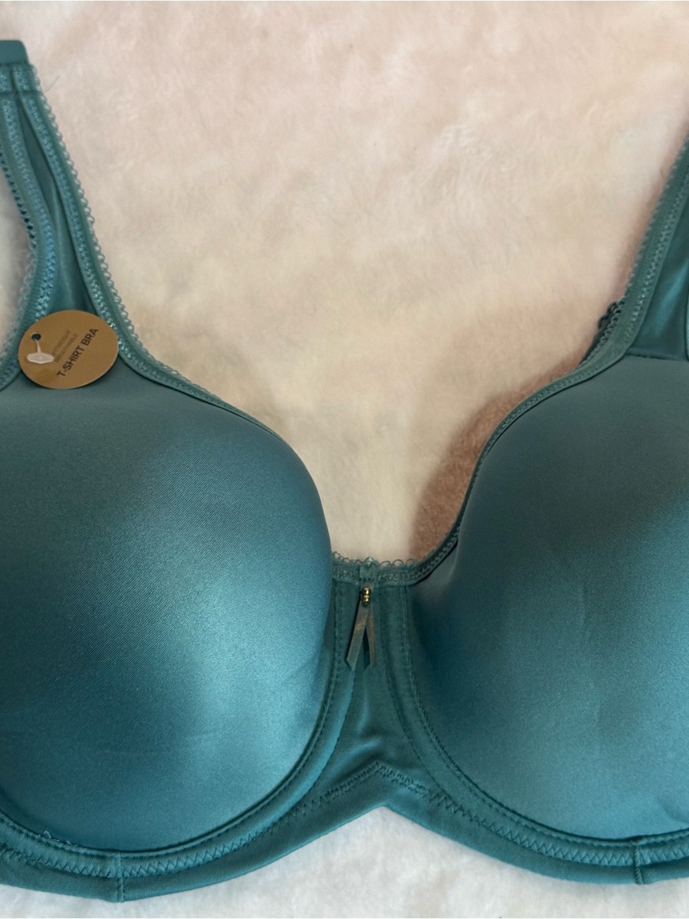 Wacoal Teal Satin Molded Underwire Bra